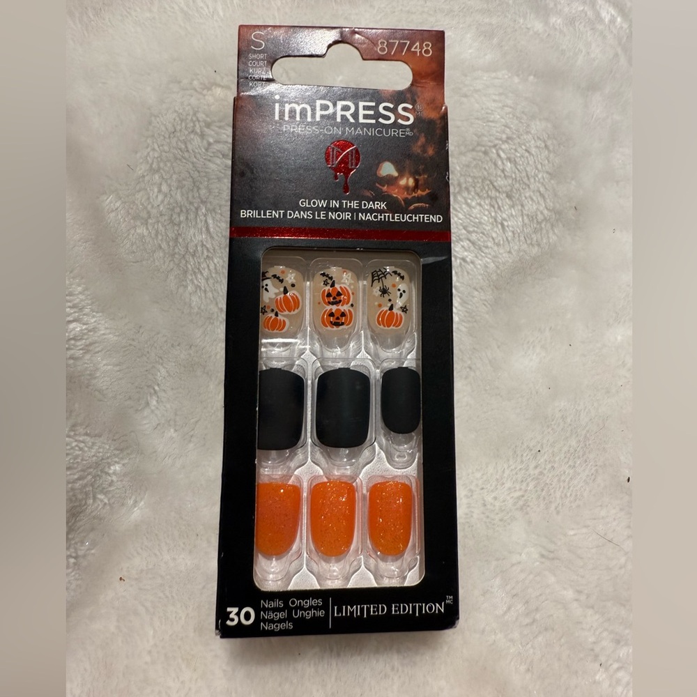 ImPRESS Halloween Press-on Manicure ‘Hey Boo-tiful’ 30 Count